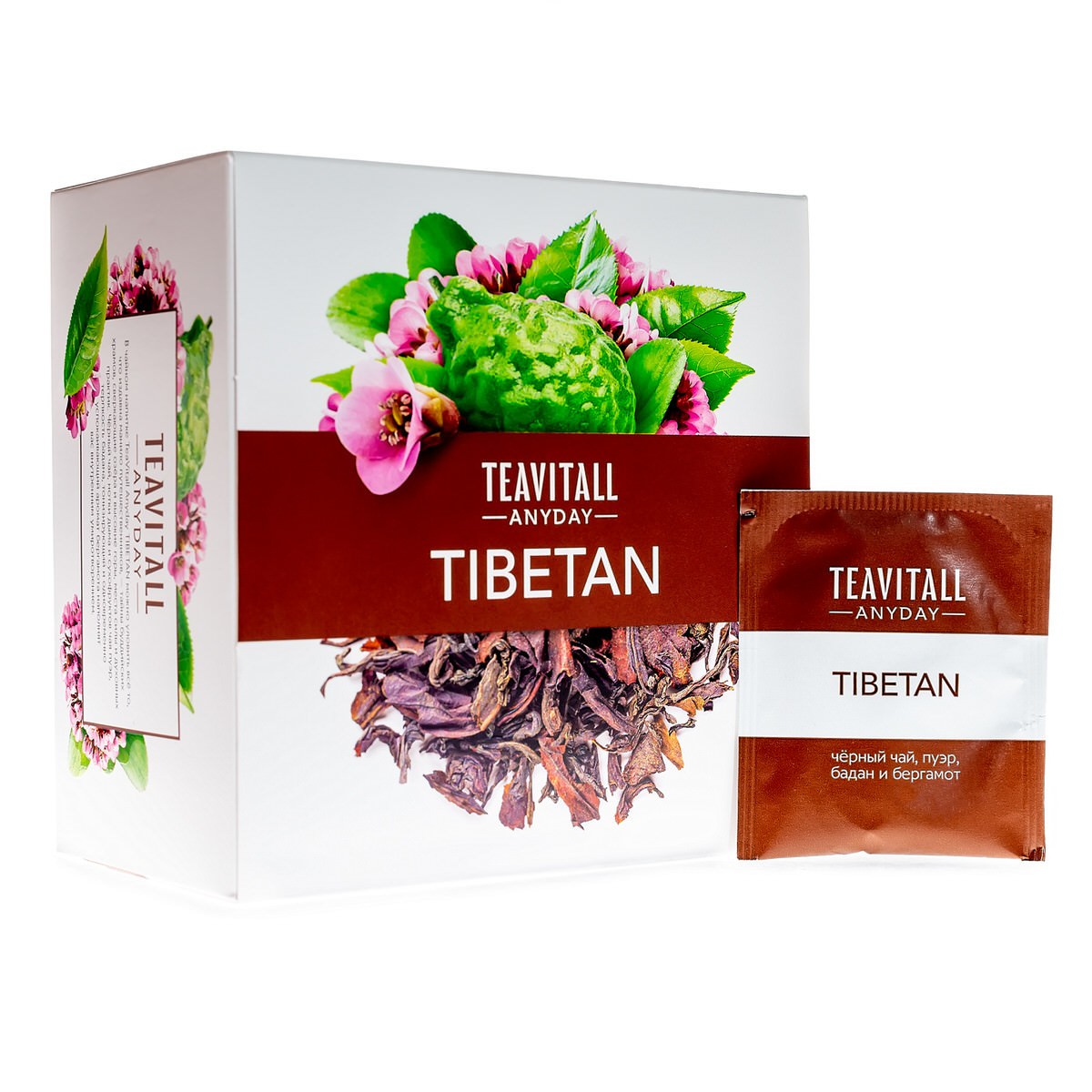 Чайный напиток TEAVITALL anyday Tibetan, 38 фильтр-пакетов